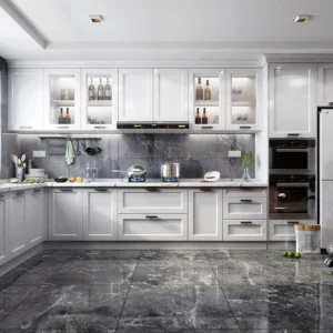 Tủ bếp màu trắng sang trọng TB-24