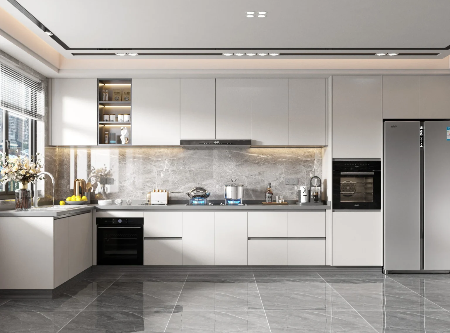 tủ bếp chữ l 2