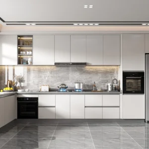 Tủ bếp chữ L sang trọng cho nhà phố TB-29